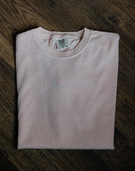 MAMA EMBROIDERED T-SHIRT