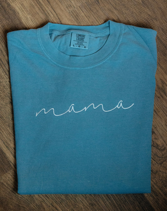 MAMA EMBROIDERED T-SHIRT