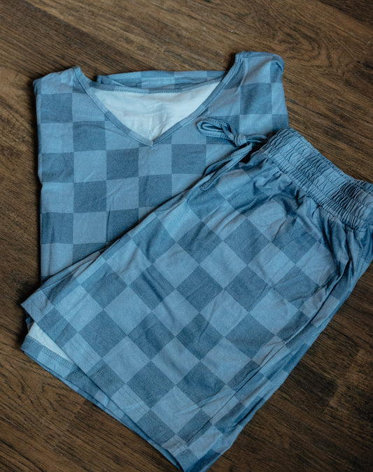 CHECKERED LOUNGE SET