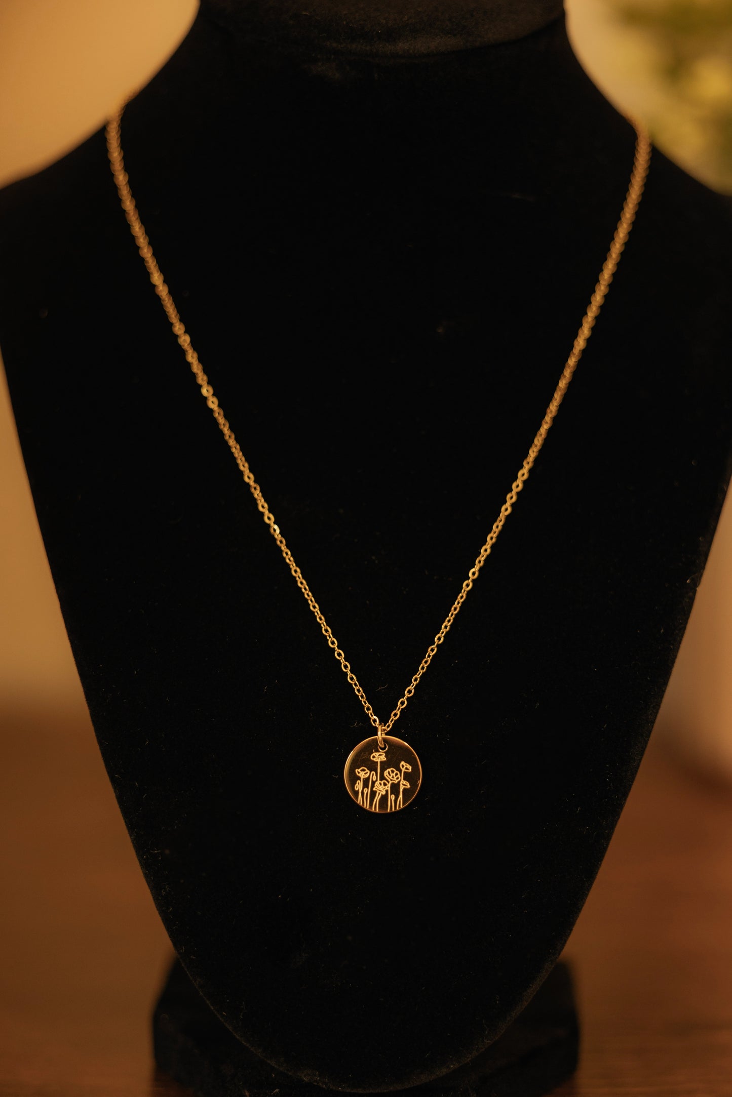 Birth Flower Necklace