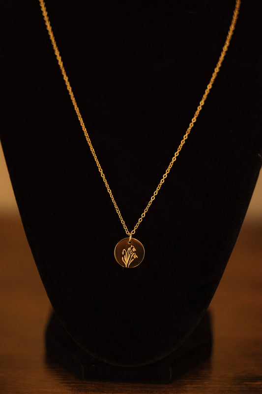 Birth Flower Necklace
