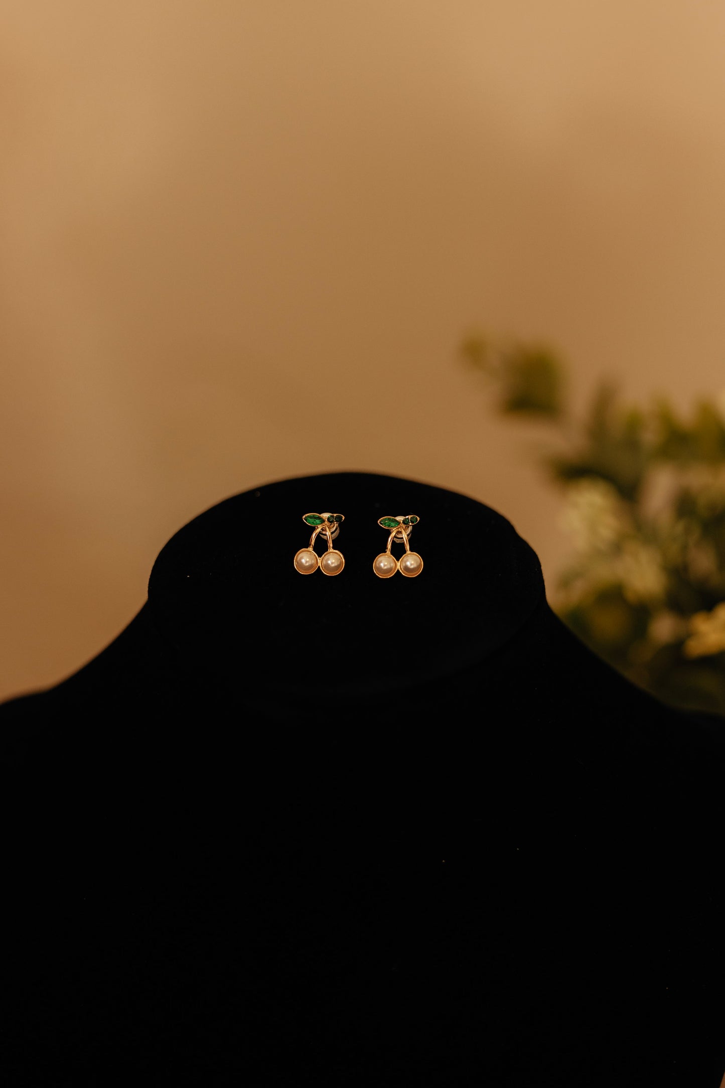 CHERRY STUD EARRINGS
